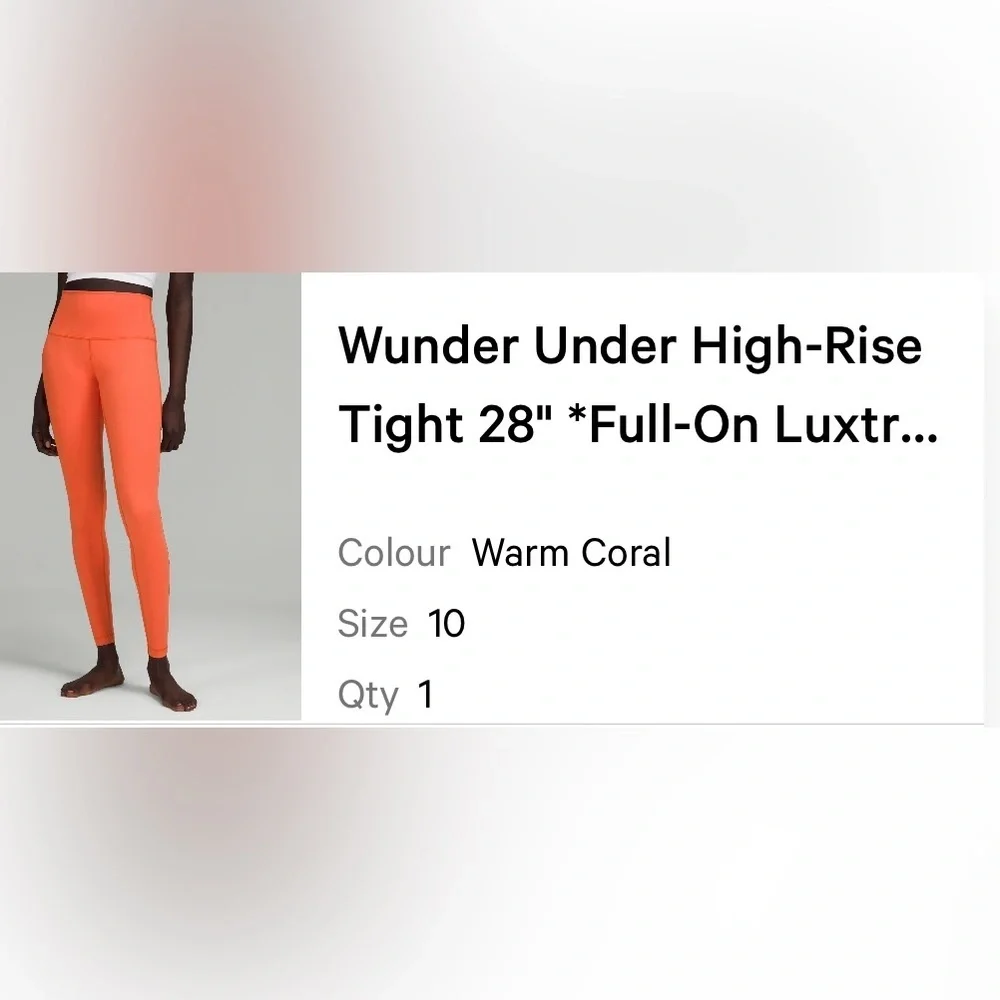 lululemon athletica stylish coral